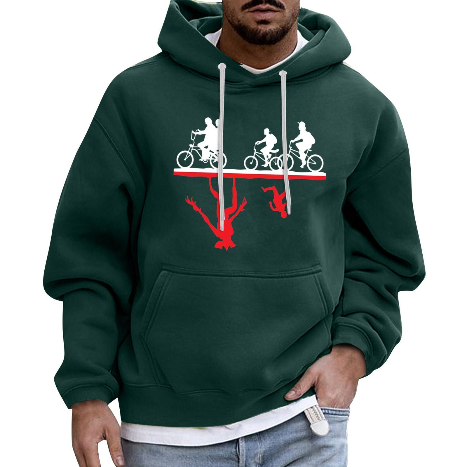 

Мужской Спортивный Повседневный С Длинными Рукавами С Карманом Капюшон Толстовка L