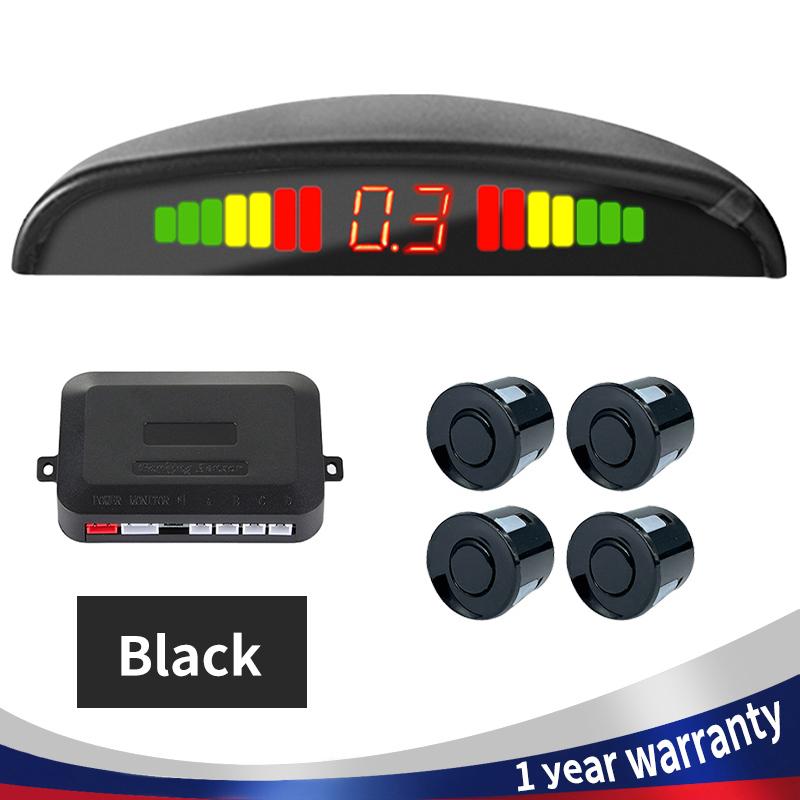 Car Parking Sensor Parking Kit LED Display 22mm 4 Sensors Backlight Reverse Backup Radar Monitoring System 8 Colors 12V
