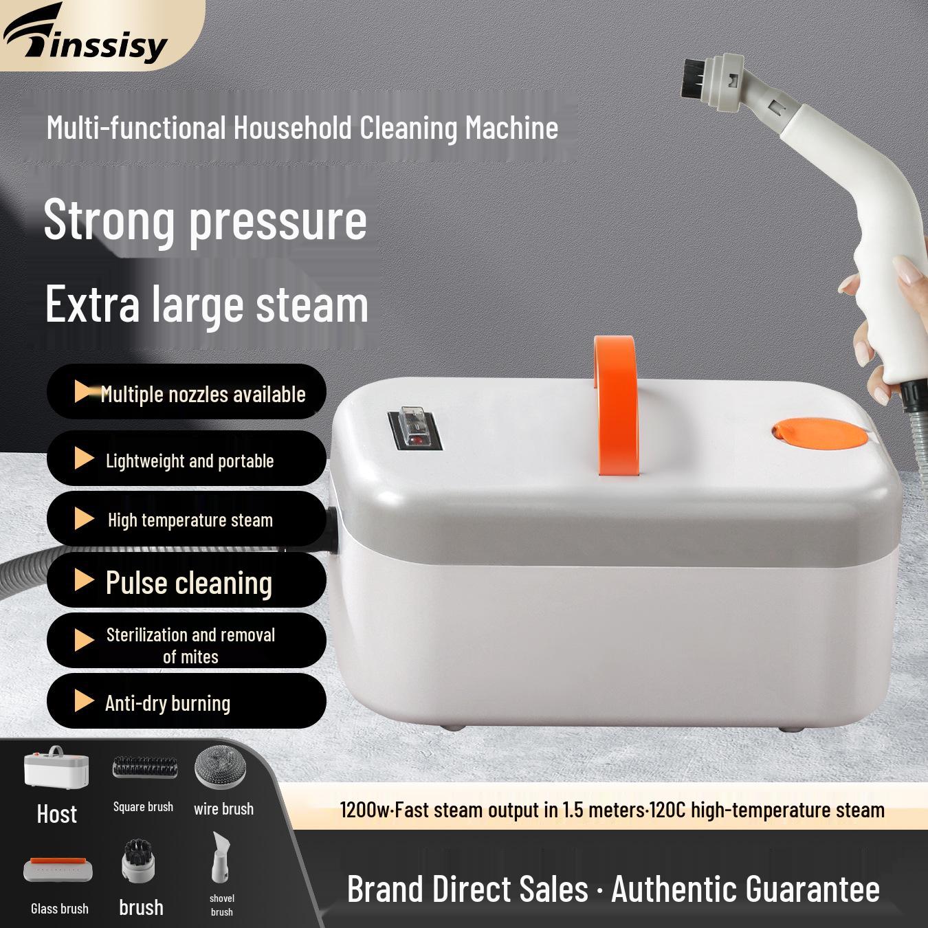 Multi-functional High-Temp Steam Cleaner for Kitchen, Range Hood, AC & Carpets