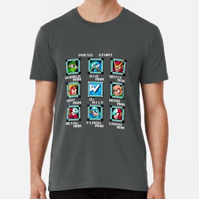 Megaman 2 Stage Select  S To 5XL Made In the AU/USA T-Shirt