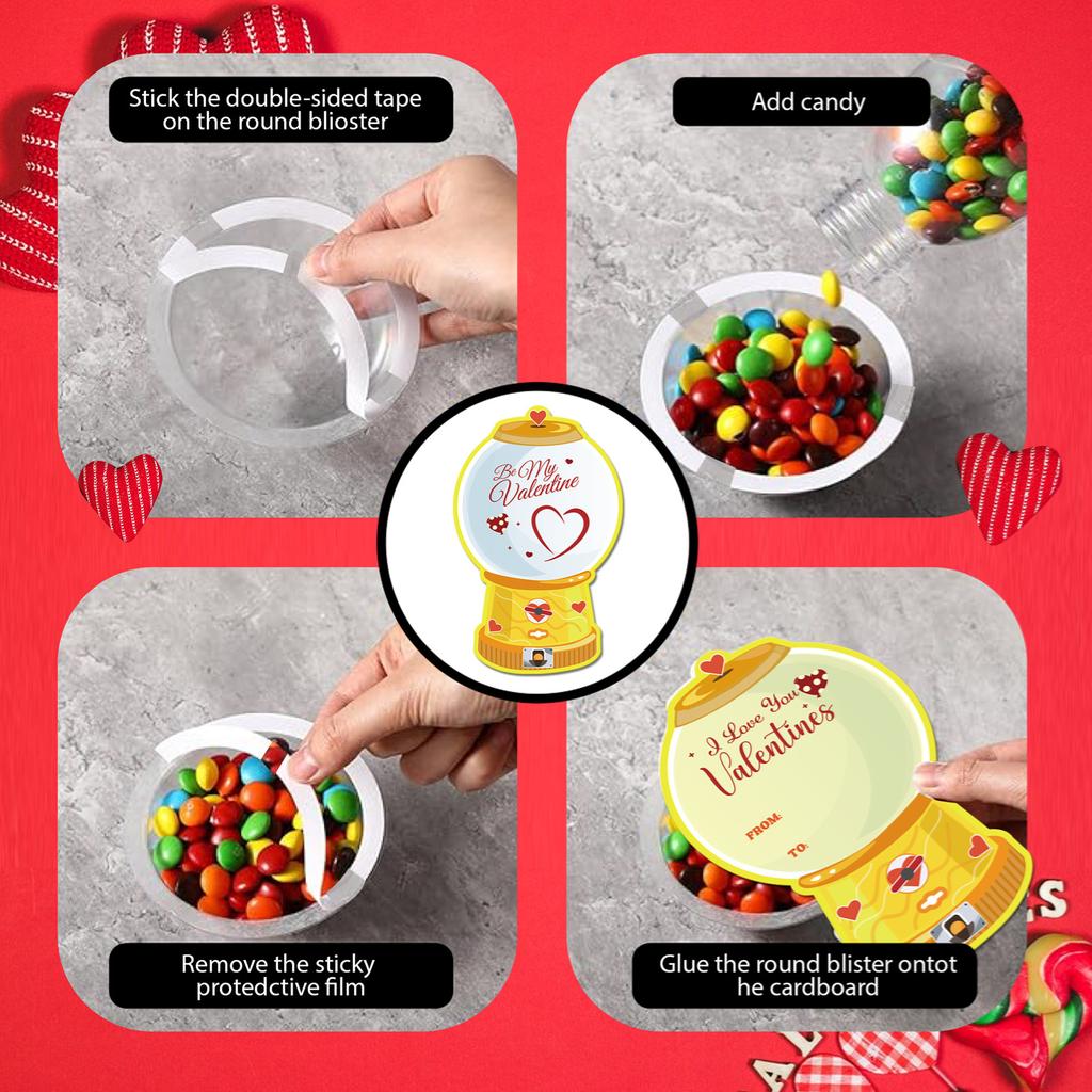 Candy Maker Bubble  Maker  Shaker Cup DIY Classroom Gift Exchange Card 18PCS