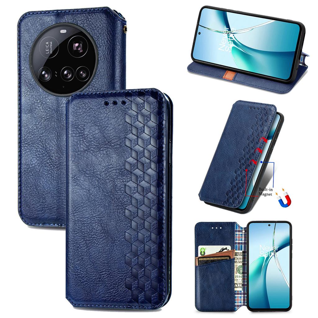 For Xiaomi 15 Ultra Case Rhombus Imprint PU Leather Wallet Phone Cover