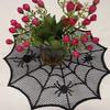 Polyester Spider Web Table Mat 30cm Halloween Placemats Decorative Cup Plate Mats  for Home