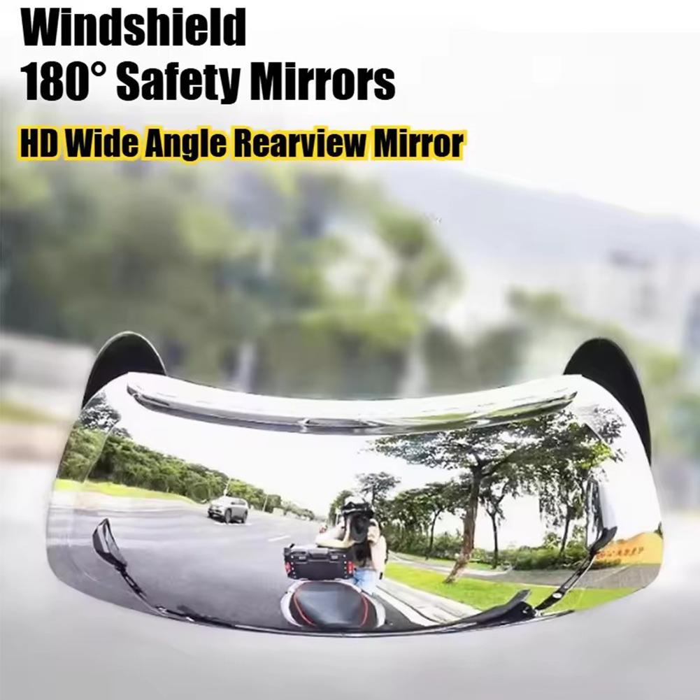 Motorcycle Modification Accessories - Reflective Mirror Full No With Blind Spots -180 View Mirror Degree V3G8