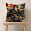 Anime Attack On Titan Levi Ackerman Pillow Cushion Cover Pillowcase Living Room Sofa Home Decor