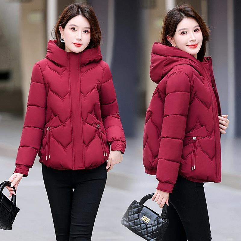 2025 New Padded Jacket Women's Winter Short Small Korean Version Thickened Padded Jacket Loose Padded Jacket