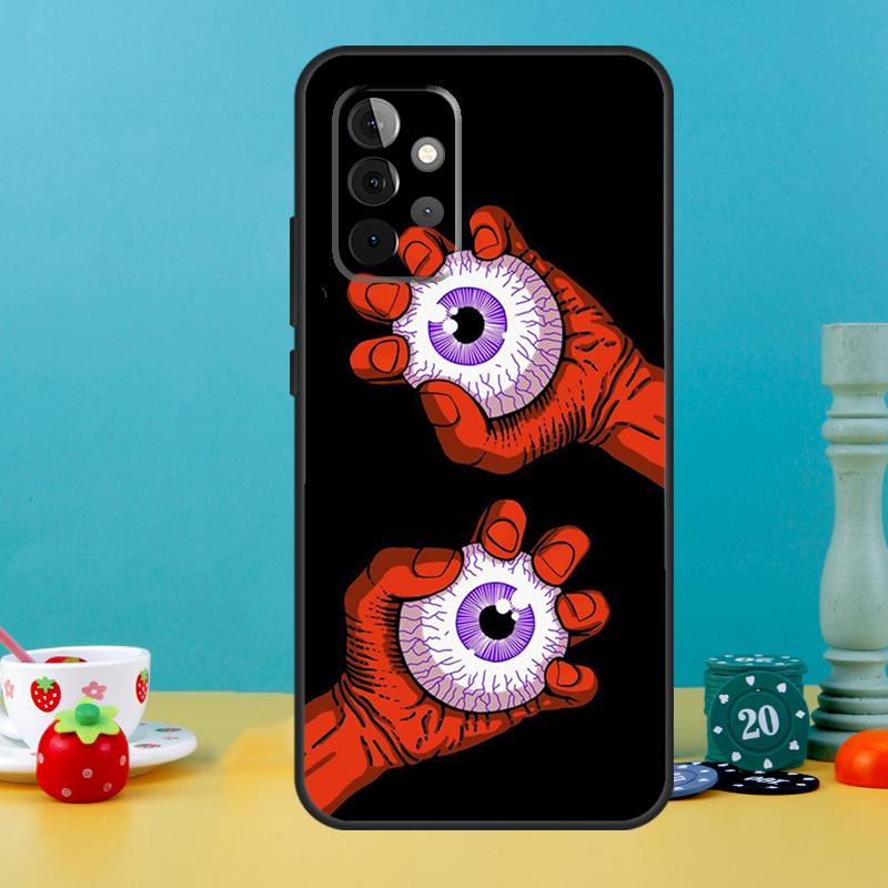 Hände mit Augen Hülle Für Samsung Galaxy A25 A54 A34 A14 A52 A32 A12 A13 A33 A53 A15 A16 A36 A56 A26 A05 A35 A55