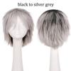 S-noilite Synthetic Short Wig Blue Brown Black Women Men Cosplay Costume Party Head Wigs Hair