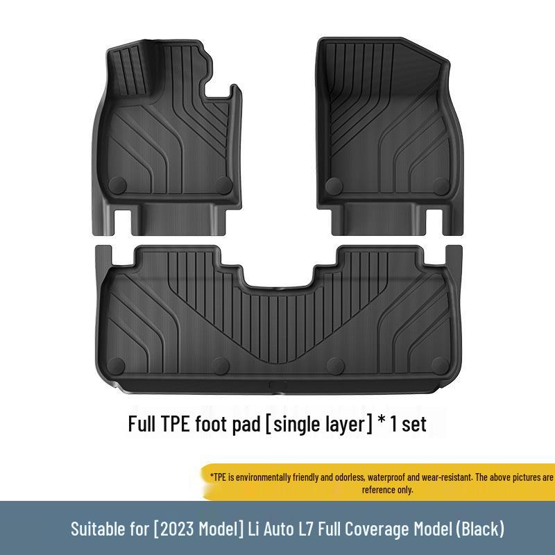 Full Coverage TPE Floor Mats for 2023-2024 Li Auto L7, 2nd Gen Upgrade