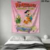 Stone Age Family Pattern Home Decor Tapestry, Wall Hanging, Decorative RV Wall Cloth.MGT0918490