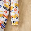Infant Baby Boy Cute Cartoon Truck Full Print Bodysuit Comfy Long Sleeve Romper