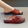 Fashion New Low Heel Wedged Sandal Female Jelly Shoes Women's Summer Slides  Outdoor Transparent Slipper Woman Non Slip Clear Sandals