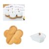Ceramic Divided Serving Dishes with Lid Relish Tray for Home Kitchen Chips Rotation