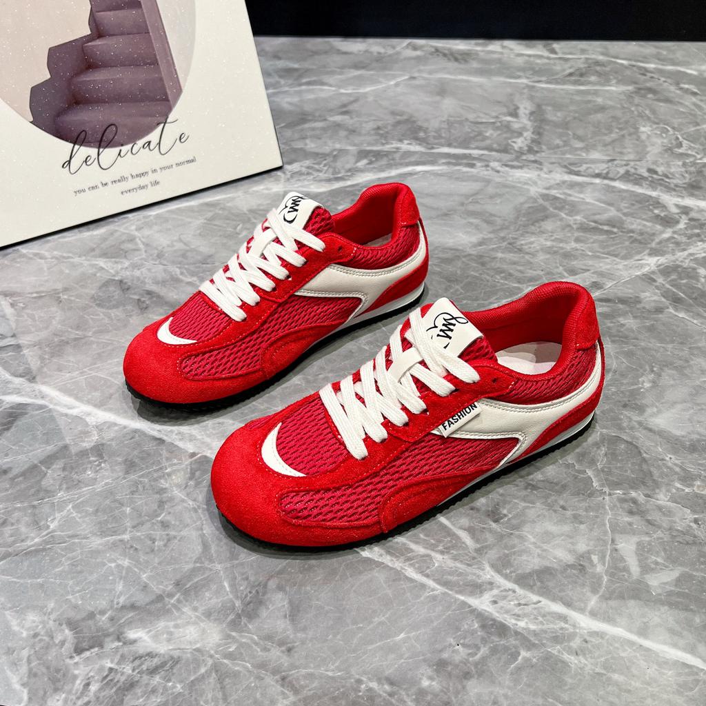2025 New Mesh Breathable Soft-soled German Training Shoes Women's Soft-soled Forrest Gump Shoes Early Autumn New Casual Sports Shoes