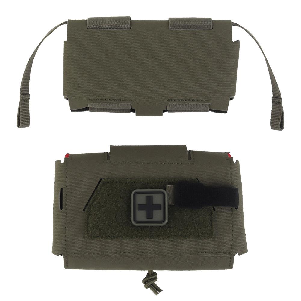 Compact V3 GEN3 Trauma Pouch, Camo MD2 IFAK Tactical First Aid Bag, Medical Utility Pouch For Hunting Vest Plate Carrier Waist Belt Gear