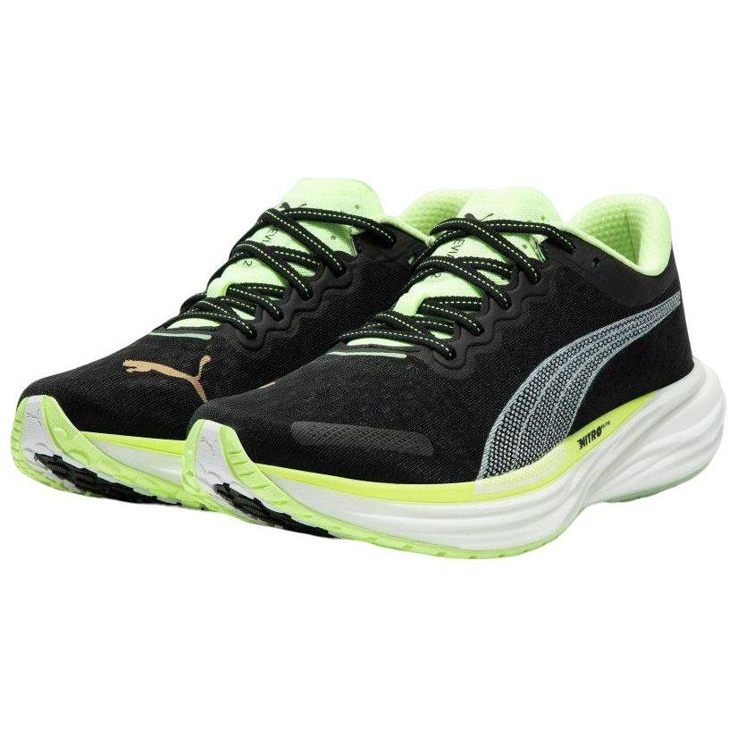 Puma Pantofi sport Deviate Nitro 2 Run 75 pentru bărbați negru-galben rapid-mentă 377782-01