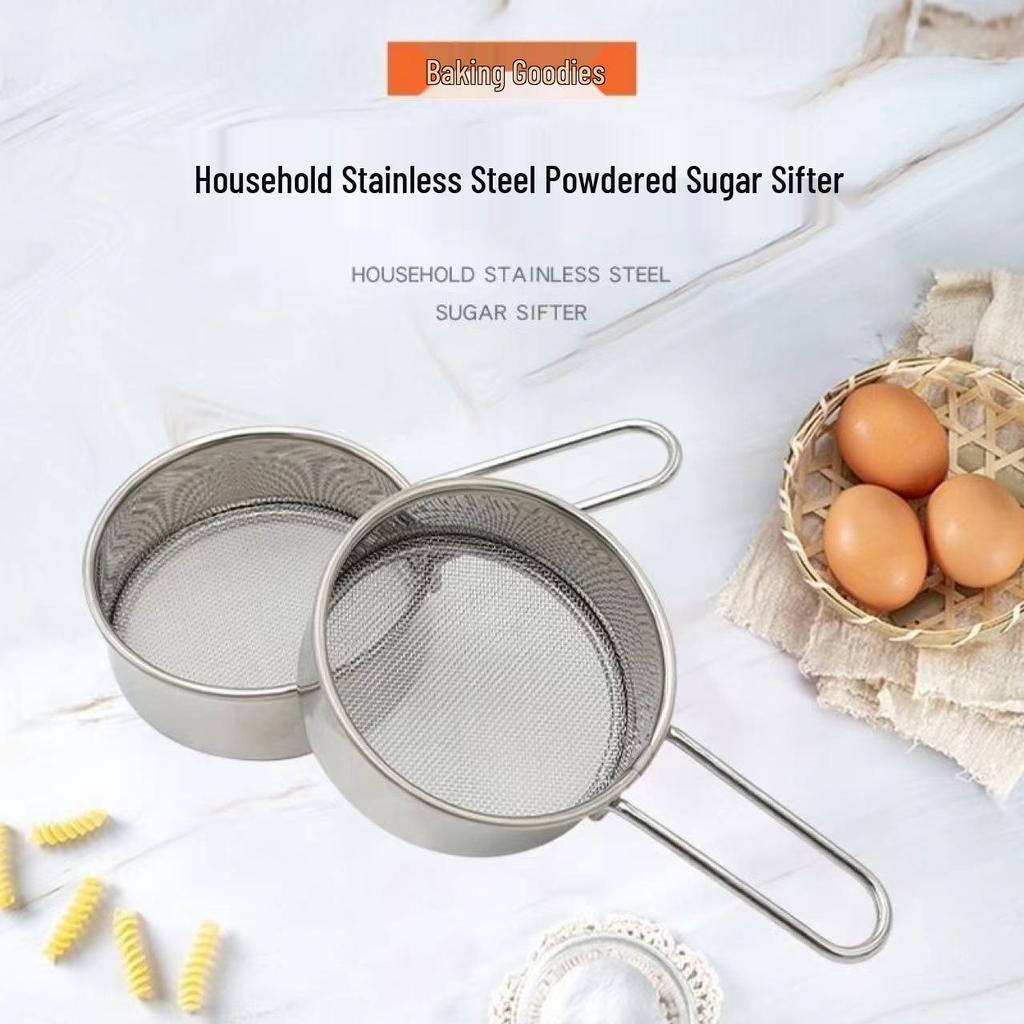 Mini Stainless Steel Ultra-Fine Mesh Sifter for Coffee, Cocoa, Sugar, and Matcha