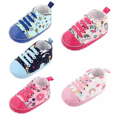 Baby Shoes Sequined Canvas Shoes Baby Newborn Soft-Soled Toddler Shoes 0-18M