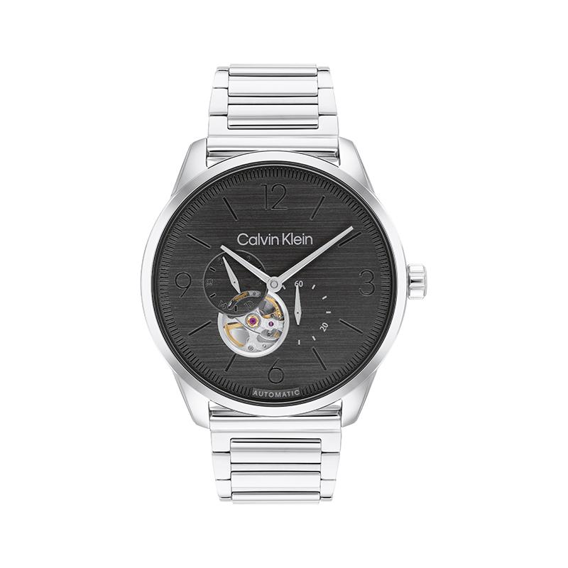 

Calvin Klein Dynamic Series Watch Automatic Mechanical Movement Steel Strap 44Mm Black Dial Men watches 25200387 Steel