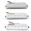 Wilkinson Vintage Staggered Ceramic Guitar Pickups of for Stratocaster Electric White 60's (Pack 3) Guitars,