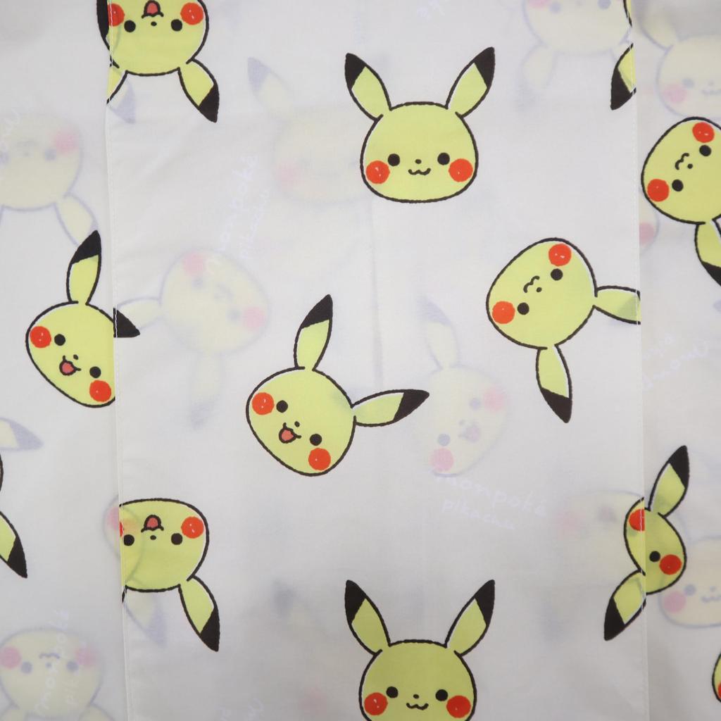Pikachu Raincoat for Rain Free Size [Monpoke] Children, Poncho, Pocketable, 80cm, 90cm, 95cm, Kids, Beige,