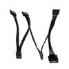 5Pcs 15 Pin 1X Male To 5X Female SATA Hard Drive Splitter Cable Adapter Computer