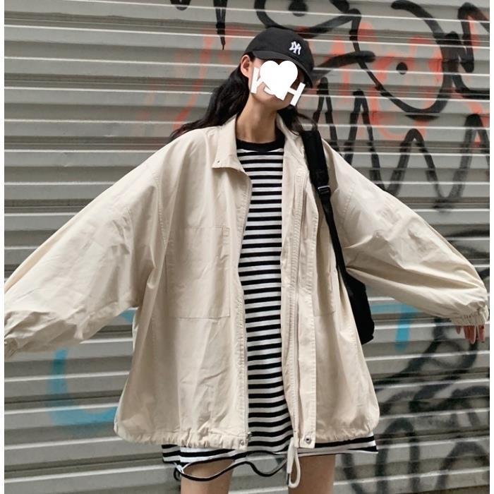 2023 Women's Harajuku Style Summer Windbreaker: Versatile Korean Long Sleeve Sun Protection Jacket