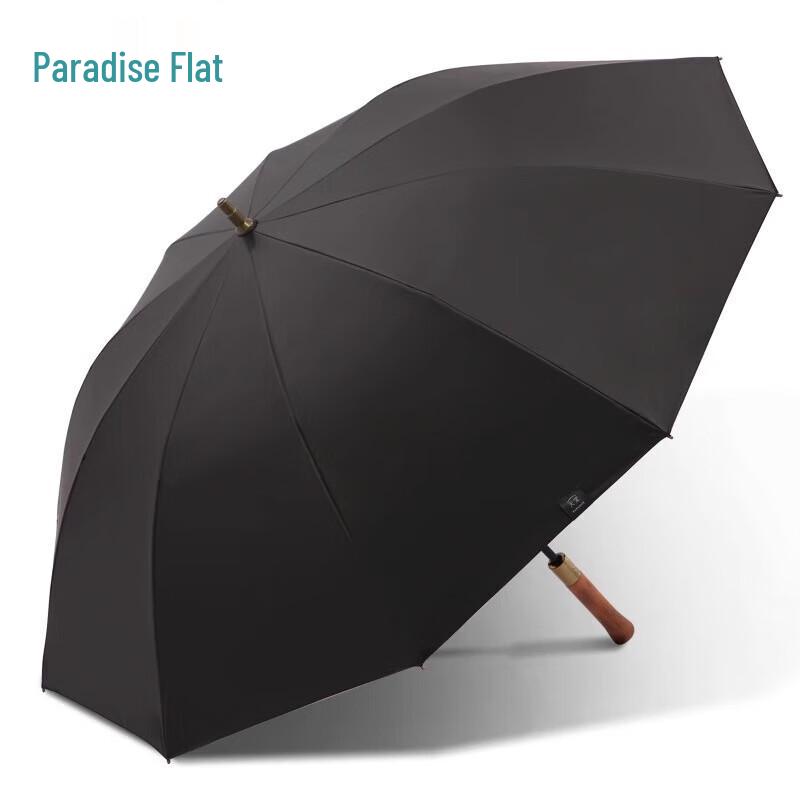 Paradise 10-Rib Windproof Solid Wood Handle Umbrella