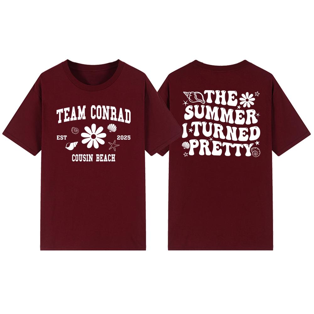 The Summer I Turned Pretty T-Shirt TSITP Team Conrad Tee Unisex Short Sleeve T-shirts Beach Summer Vibe Shirts Women Clothing