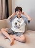 2026 Summer Cartoon Pajama Set for Boys – Short Sleeve & Shorts for Kids