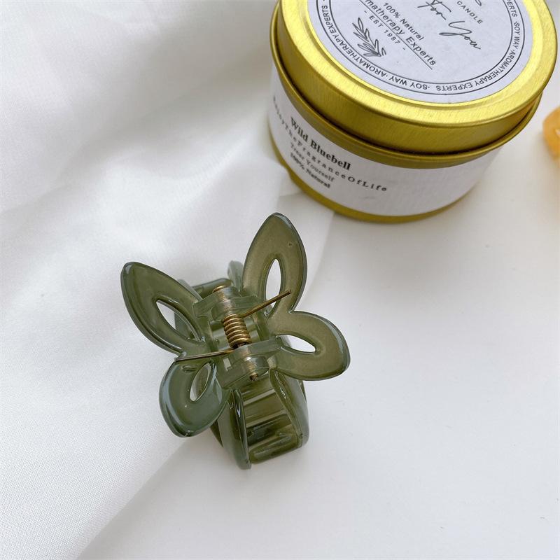 

Design Geometric Cute Mini Hair Clips For Women Featuring Handcrafted Butterfly Style Light Gray