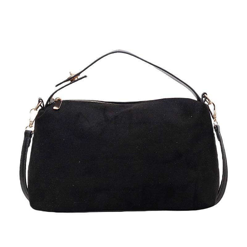 

Vintage matte handbag niche underarm bag new shoulder tote bag women s bag messenger bag чёрный
