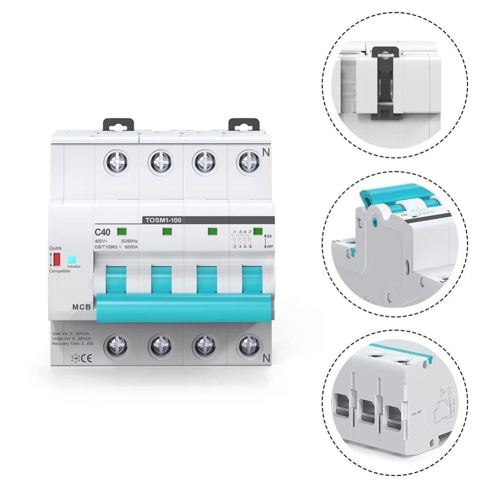 Over Voltage Protection WiFi Intelligent Circuit Breaker Smart Switch  Electrical Circuits