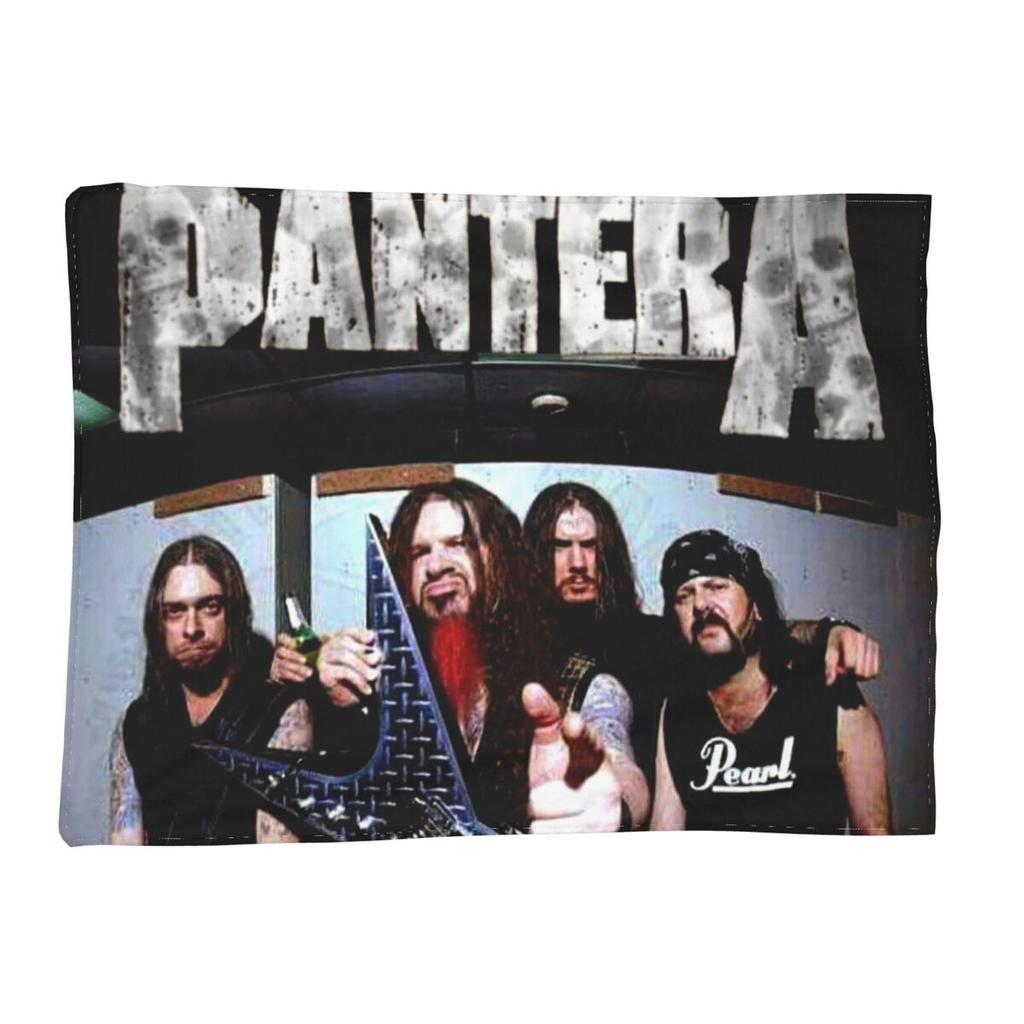 US Pantera Band Dimebag Darrell Poster Decke Weiche Warme Flanell Überwurfdecke Plüsch für Bett Wohnzimmer Picknick Reisen Zuhause Sofa