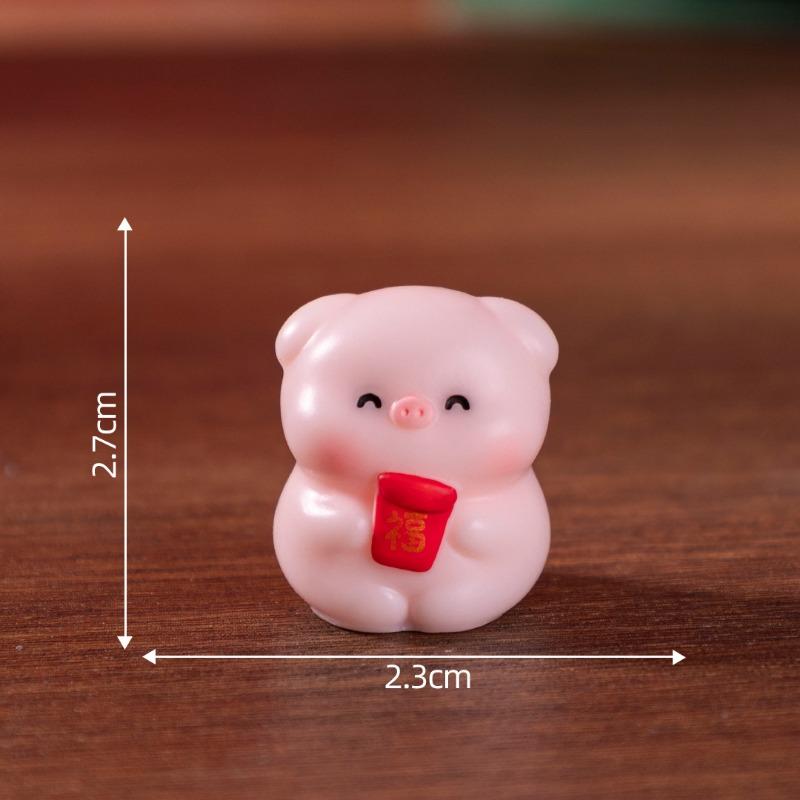 

Милые золотые слитки для богатстваМилые фигурки поросят Милые микроландшафтные украшенияСюрприз-пакет Подвесные аксессуары Мини-украшения 6#