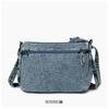 Retro Denim Single Shoulder Crossbody Bag - Large Capacity, Casual & Trendy