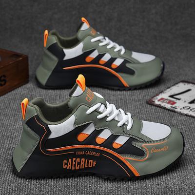 Outdoor Fashion Sneaker for Men Casual PU Leather Breathable Sports Shoes Designer Male Lace-up Platform Vulcanzied Shoes Men