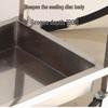 Commercial 304 Stainless Steel 2-Tier Service Cart