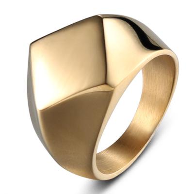 2026 European and American Fashion Simple Diamond Ring Men's Brushed Smooth Titanium Steel Ring Jewelry