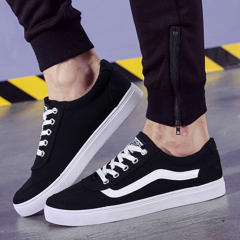 Men Blank Low Top Rubber Sole Casual Canvas Sneaker Shoes Men Blank Low Top Rubber Sole Casual Canvas Sneaker Shoes