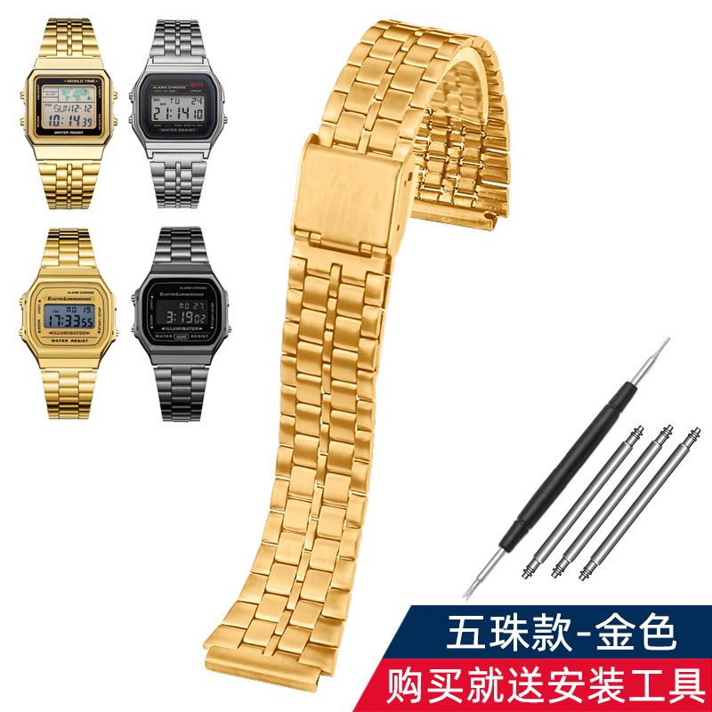 Pasek do zegarka AE-1200 Dla Casio AE1200 AE1300 A159 A158 A168 F91 Retro Mały Kwadratowy Stalowy Pasek do Zegarka 18mm Męska Bransoleta