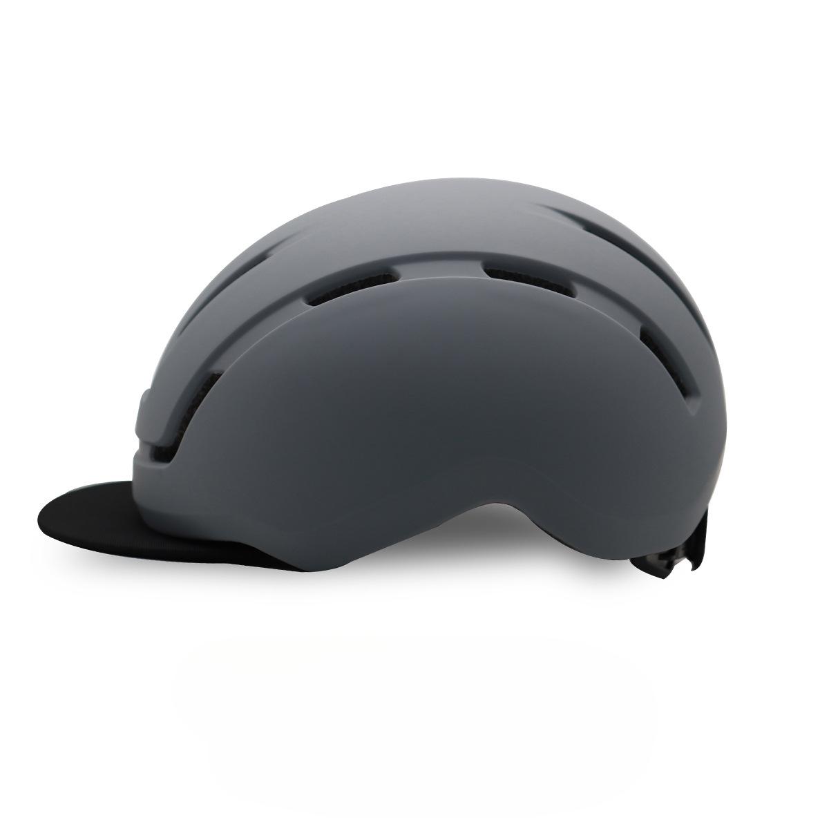 

Городской велосипедный шлем для езды на работу, спортивный велосипедный шлем для взрослых, многофункциональный шлем для катания на роликах и скейтборде L（58-61cm）