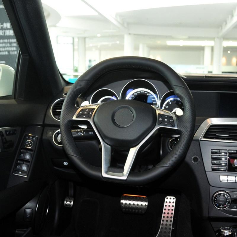 Chromowana Osłona Panelu na Kierownicę Samochodową Listwa Dla Mercedes Benz AMG A B C E GLK GLA CLA CLS Klasa W176 W246 W204 W212 W156 W117