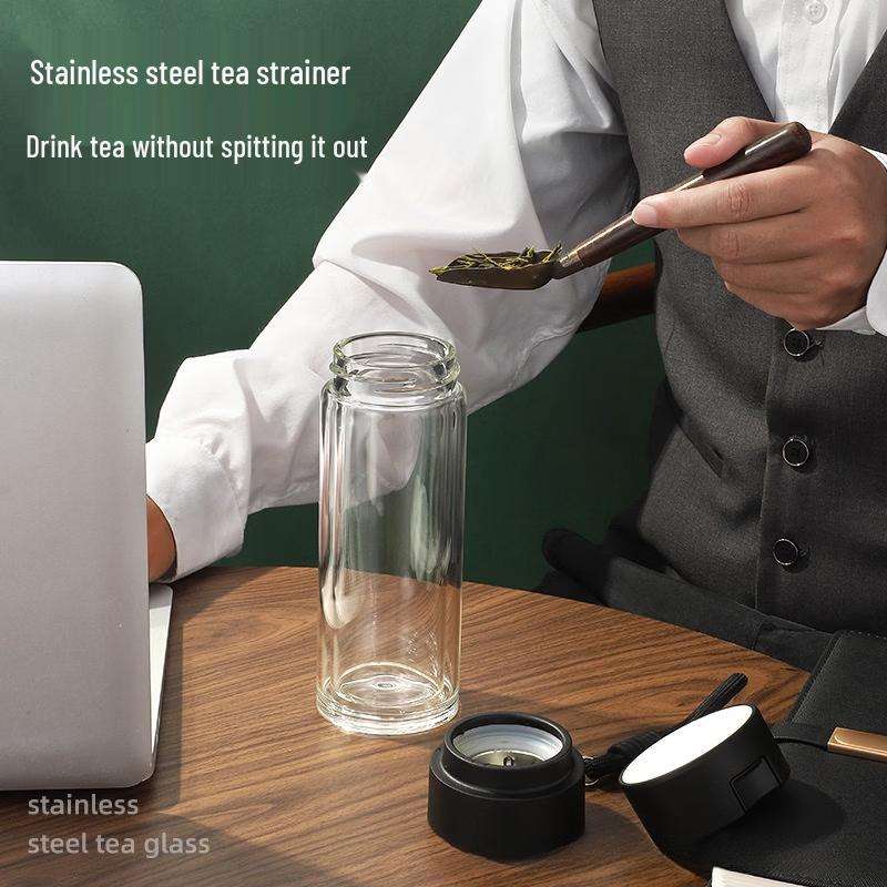 Shangqi Double-Wall Glass Tea Infuser Bottle