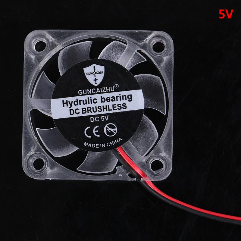 4010 Dc 5V 12V 24V Cooling Fan Led Iight Emitting Hydraulic Bearing 2Pin