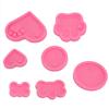7Pcs Set Silicone Chocolate Mold DIY Cute Fondant Mold Baking Tool for Bakery Kitchen