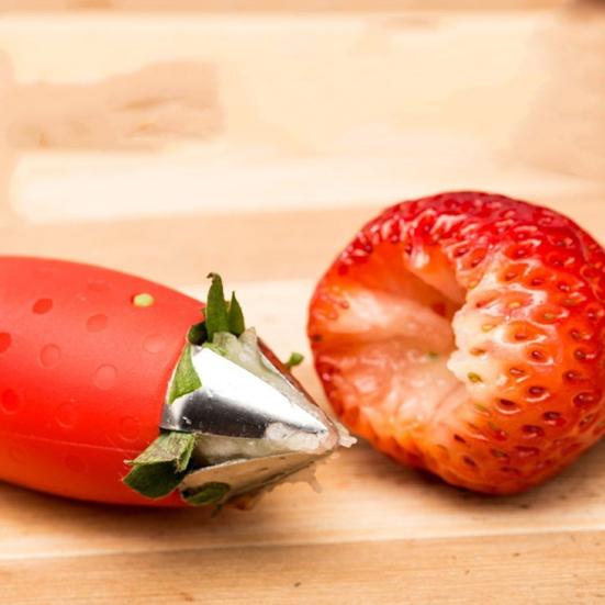 1/2/4Pcs Strawberry Huller Fruit Corer Tools Compact Portable Easy To Clean Multifunctional Strawberry Huller Stem Remover
