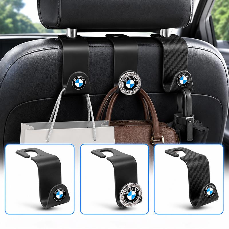 2PCS Car Headrest Hooks Hanger Seat Back Hooks Car Storage Interior Accessories For BMW E46 E60 E90 E39 E87 E36 E92 E70 E91 RL2