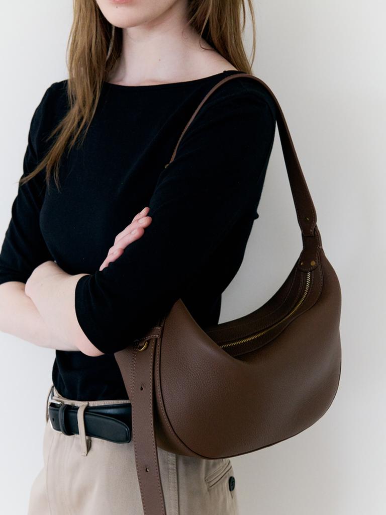 Demeriel Elise Hobo Bag Small Mocha