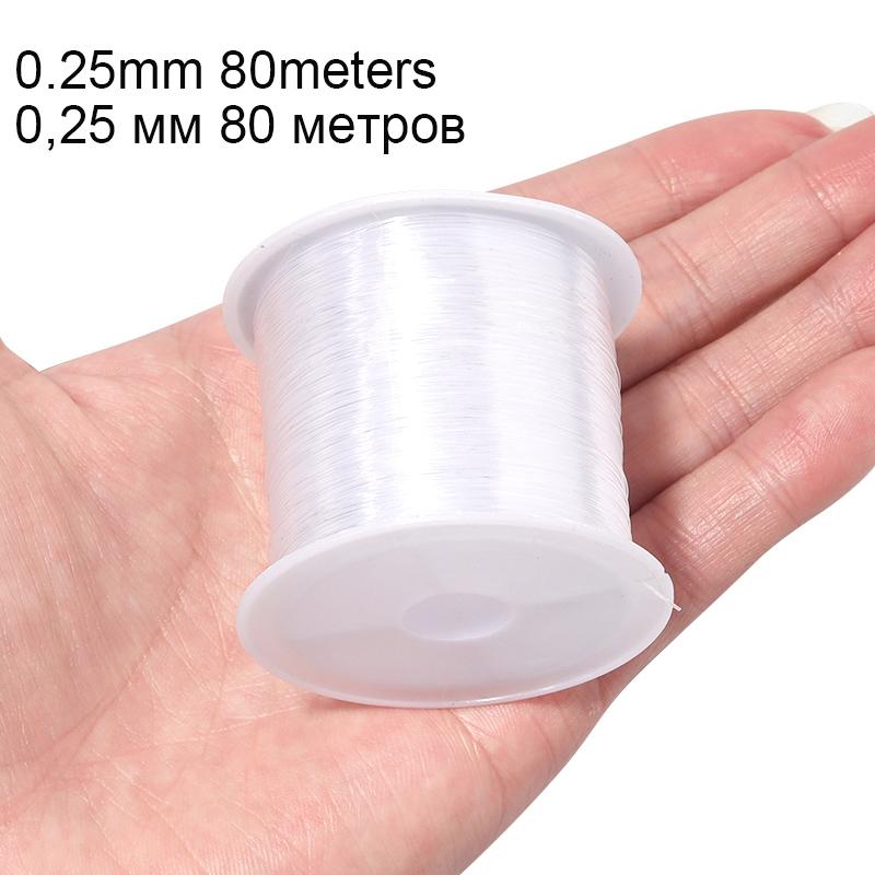Louleur Fishing Line For Beads Wire Clear Non-Stretch Nylon String Beading Cord Thread For Jewelry Making Supply Wholesale
